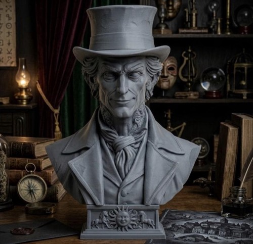 Dark büste statue der - büste,