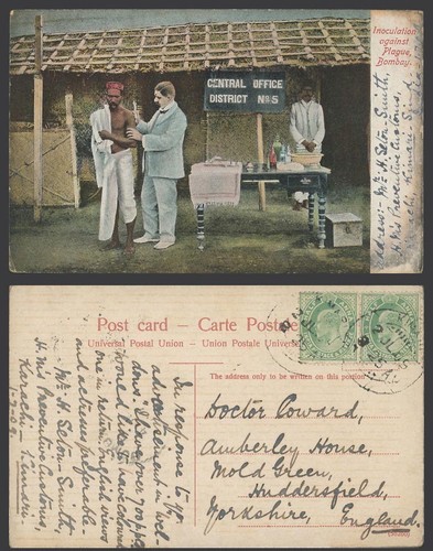 Indien 1909 alte impfung - alte, ak