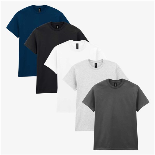 Gildan herren 5er pack shirt - gildan, t-shirt