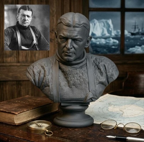 Sir ernest shackleton büste - sir,