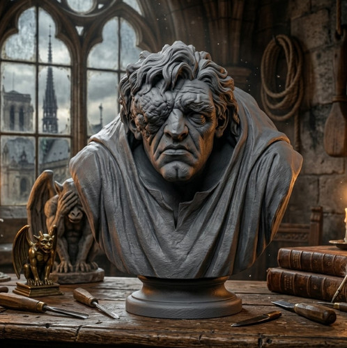Quasimodo büste inspiriert - quasimodo,