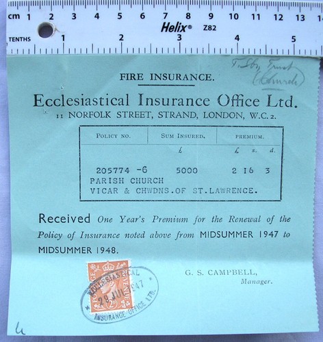 1947 quittung einnahmen - 1947,